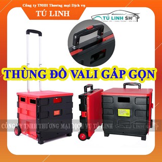 Thùng đồ gấp gọn Vali kéo đa năng- Dùng trên ô tô, đi siêu thị, di chuyển đồ nặng