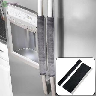 Phụ kiện ốp để bọc tay nắm cửa tủ lạnh màu đen và bạc kích thước 40*12cm