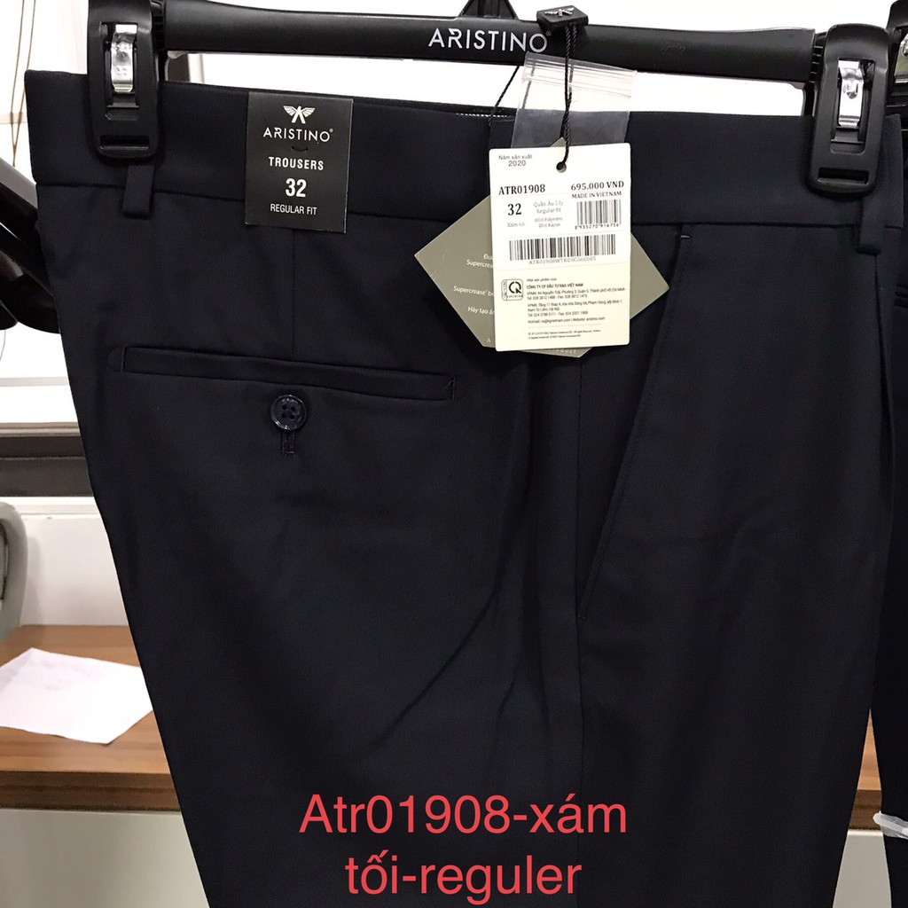 Quần âu nam quần công sở chính hãng Aristino form rộng- reguler- atr00608