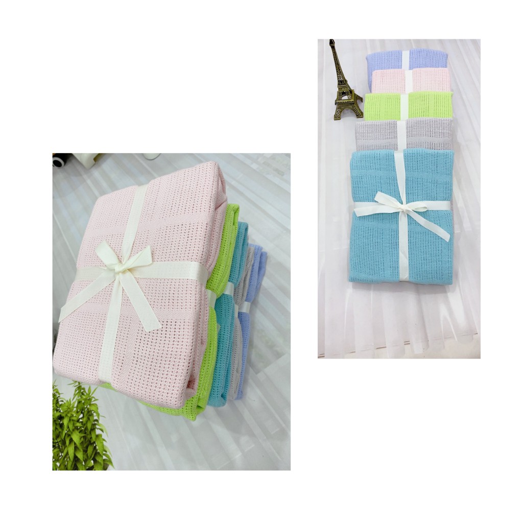 Chăn mùa hè - Chăn lưới siêu thoáng cho bé thương hiệu MOM TRUSTED Hàn Quốc. Kích thước 120 x150cm