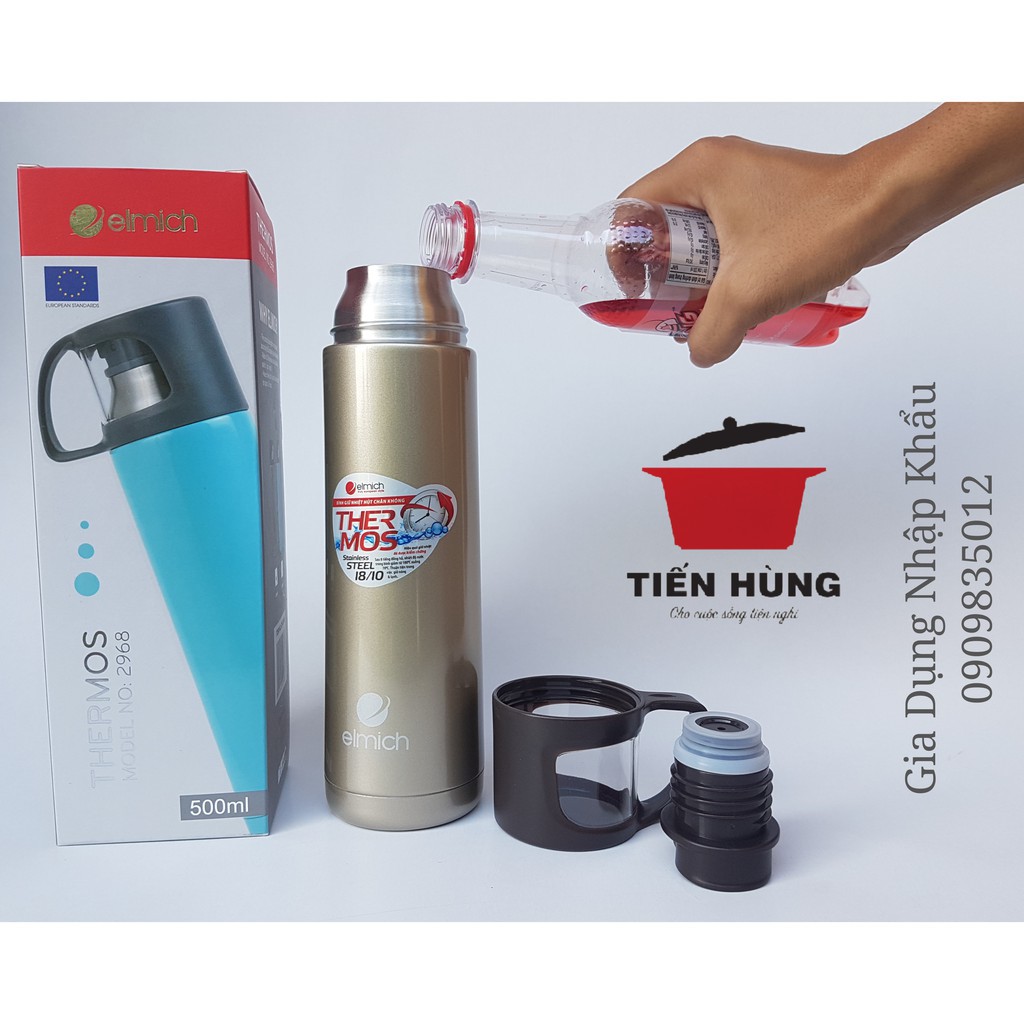 2242968 Bình giữ nhiệt Elmich inox 304 500ml EL2968