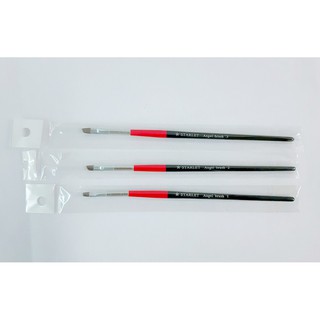 Bộ 3 cọ bản xéo cán đỏ đen