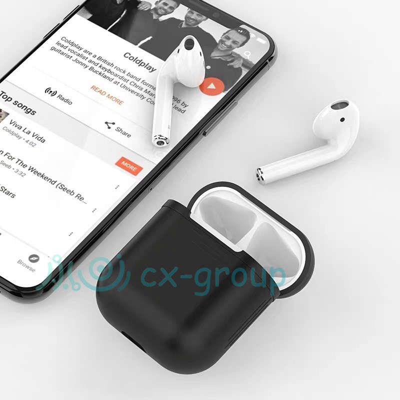 Vỏ Đựng Bảo Vệ Hộp Sạc Tai Nghe Airpods I11 I12 Airpods 1 / 2 Bằng Silicone Chống Sốc