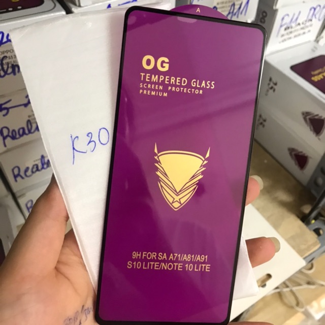Kính cường lực OG Full màn hình Xiaomi K30 chống vỡ siêu tốt