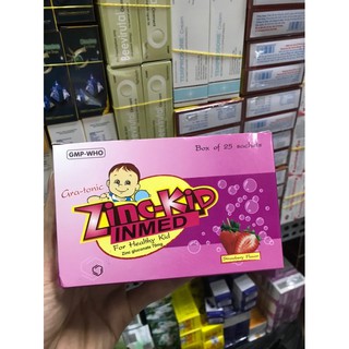 KẼM ZINCKID HỘP 25 GÓI (sản phẩm này ko phải là thuốc không có tác dụng thay thế thuốc chữa bệnh )