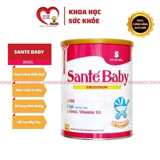 Sữa Sante Baby 800G - Bổ Sung Dinh Dưỡng Tăng Cường Miễn Dịch Cho Trẻ khoahocsuckhoe