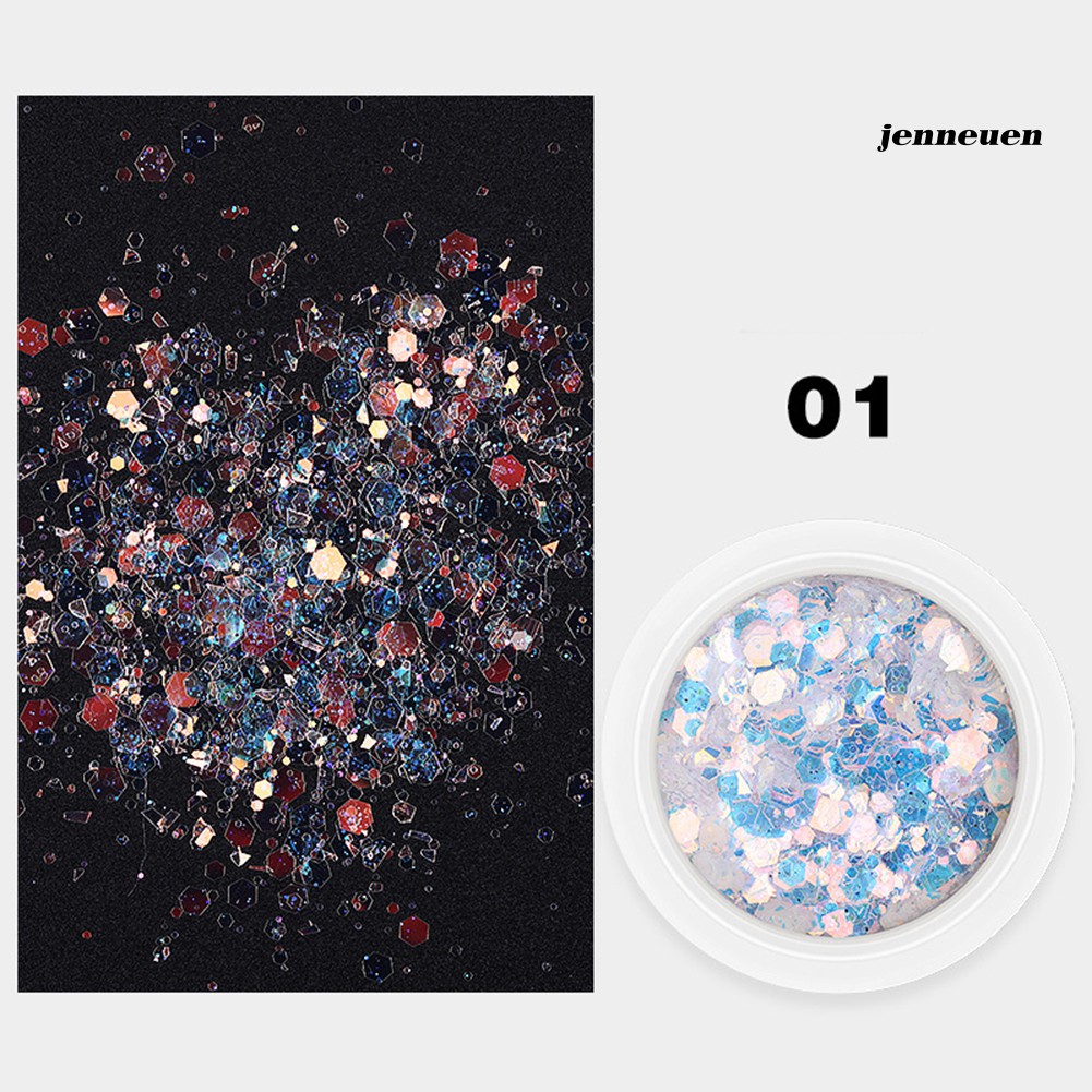 Phấn ánh nhũ kim tuyến dùng trang trí móng tay 3D phong cách nghệ thuật