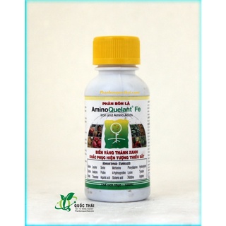 Phân Bón Lá growmore Amino Quelant Fe Biến Lá Vàng Thành Xanh,chai 100ml