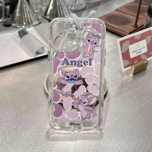 Ốp Điện Thoại Trong Suốt Họa Tiết Hoạt Hình Disney Stitch Dễ Thương Cho iPhone 13 12 11 X XS Pro Max XR 7 8 Plus