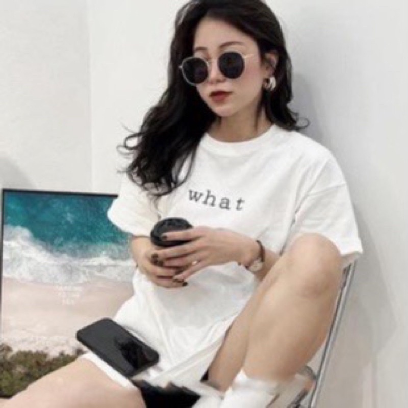 Áo phông chữ what phông 3158 mặt tuyết.