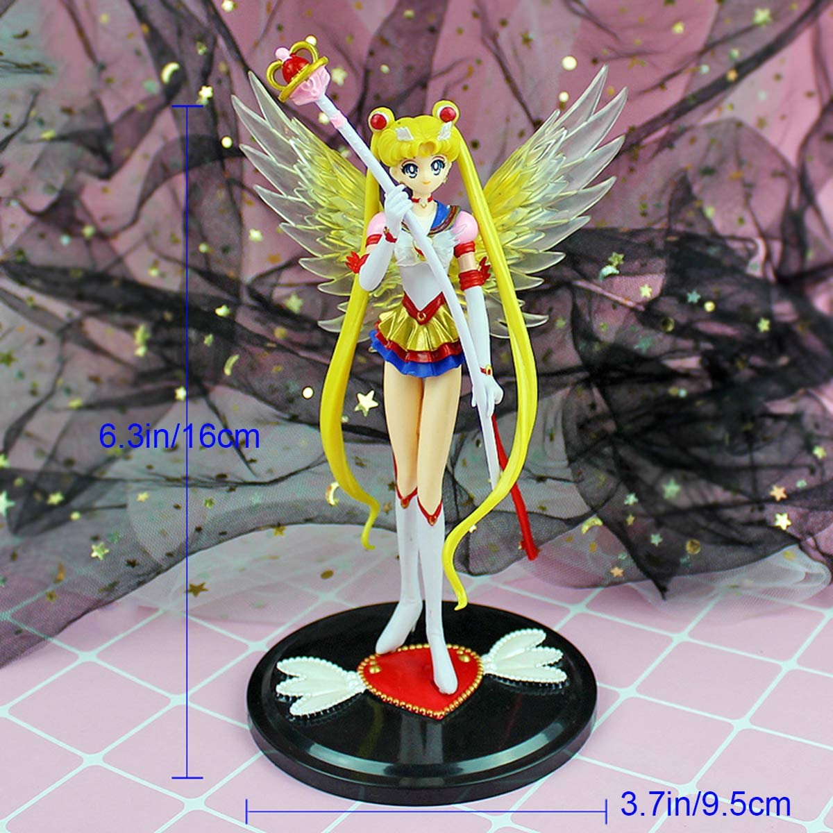 SAILOR MOON 1 Mô Hình Thủy Thủ Mặt Trăng Trang Trí Bánh Kem