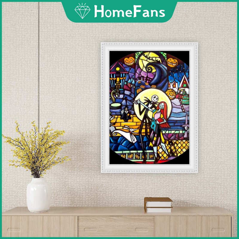 Tranh Đính Đá 5D Tự Làm Hình Công Chúa Disney Và Hoàng Tử 30x40cm/40x50cm Trang Trí Nhà Cửa