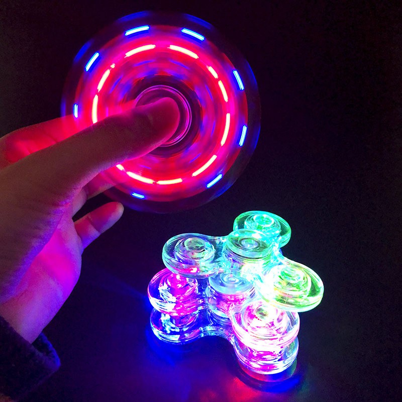 Đồ chơi con quay Fidget Spinner có đèn led giảm căng thẳng cho người lớn và trẻ em