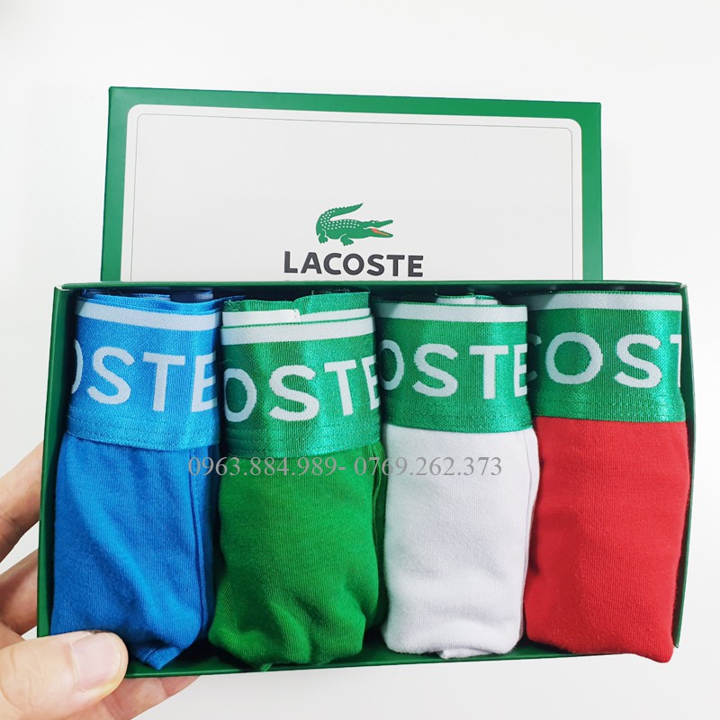 Hộp 4 quần boxer CA.01 chất cotton cạp cực đẹp, màu sắc đa dạng cho anh em - Ảnh, video shop làm