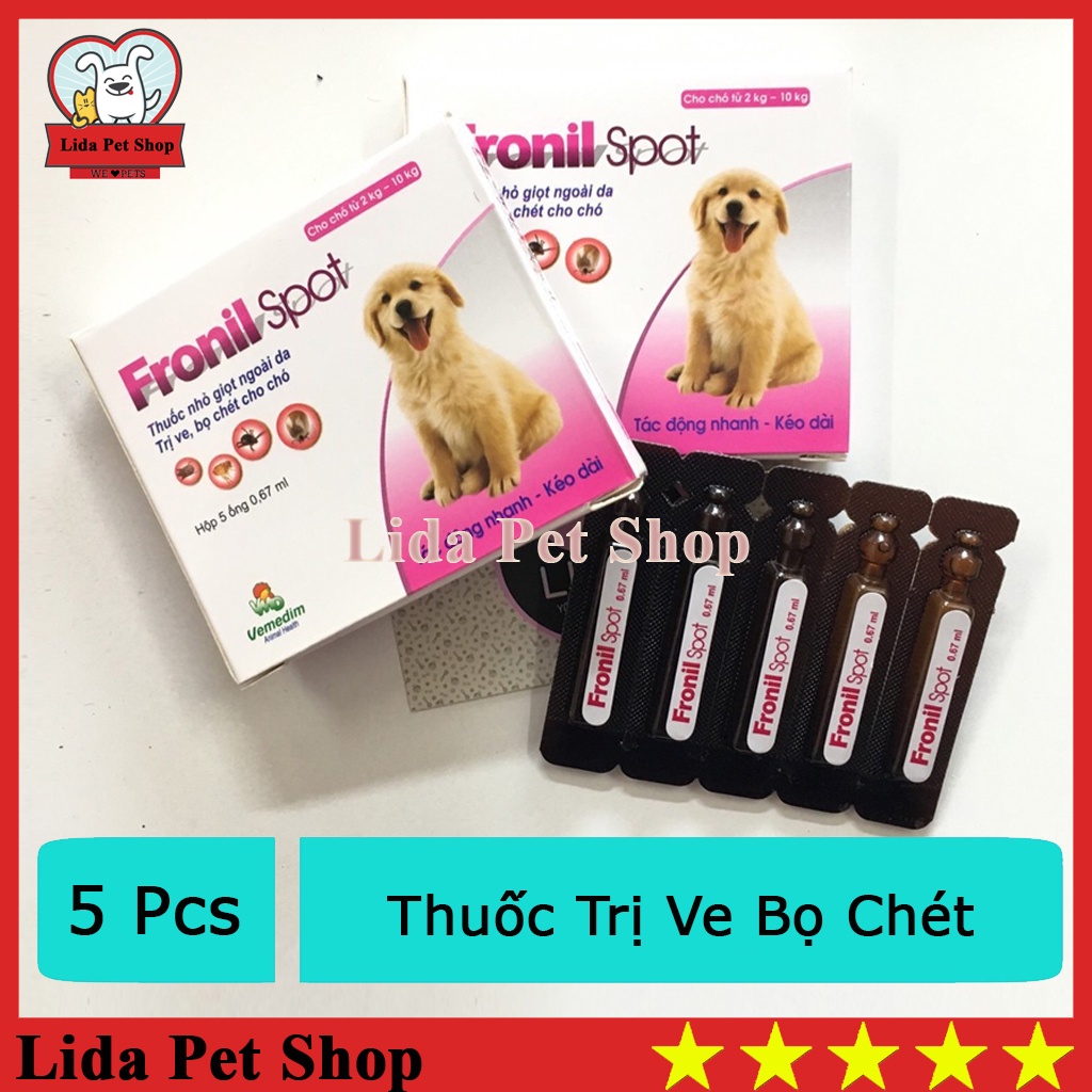 Nhỏ gáy trị ve, rận, bọ chét chó mèo Fronil - Lida Pet Shop