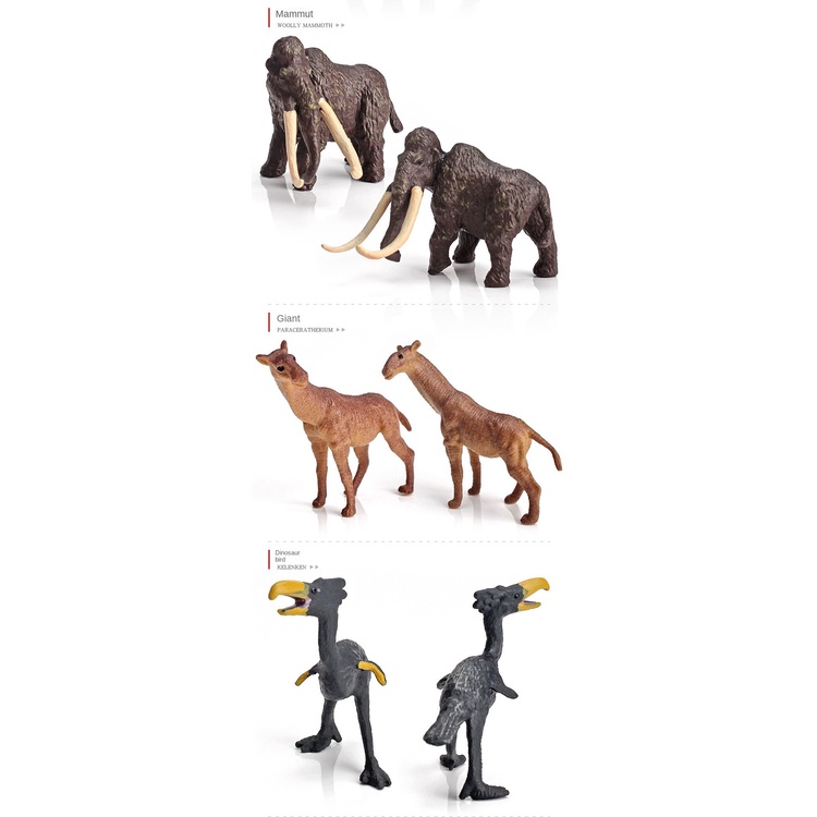 Set 12 Mô Hình Động Vật Mini Cho Bé