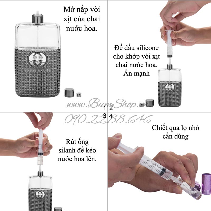 Ống xilanh chiết nước hoa