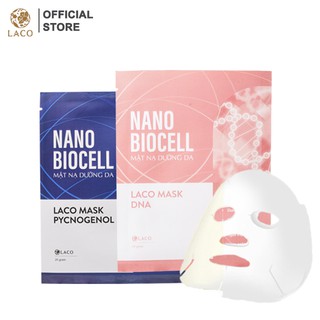 Mặt nạ dừa tươi Nano Biocell Laco Mask set 6 miếng ( 3 DNA + 3 Pycnogenol)