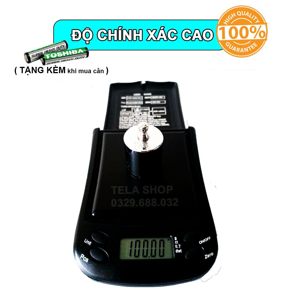 Cân Tiểu Ly 0.01g FEM có đơn vị Cân Vàng Chính Xác Cao ( Bảo Hành 1 Năm ) Tela Shop