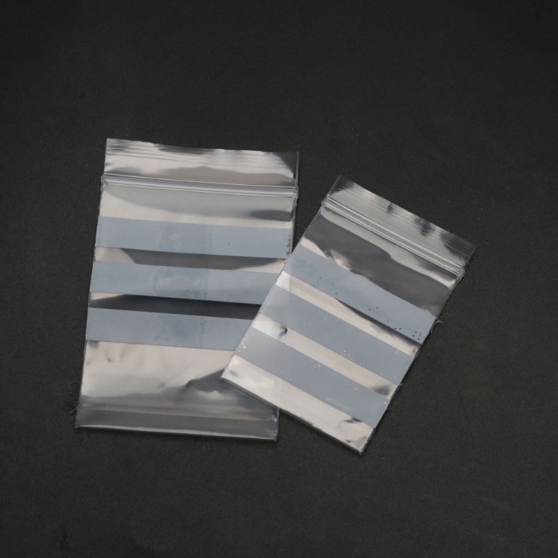 Set 100 Túi Nhựa Trong Suốt Đựng Trang Sức Có Khóa Kéo Tiện Lợi