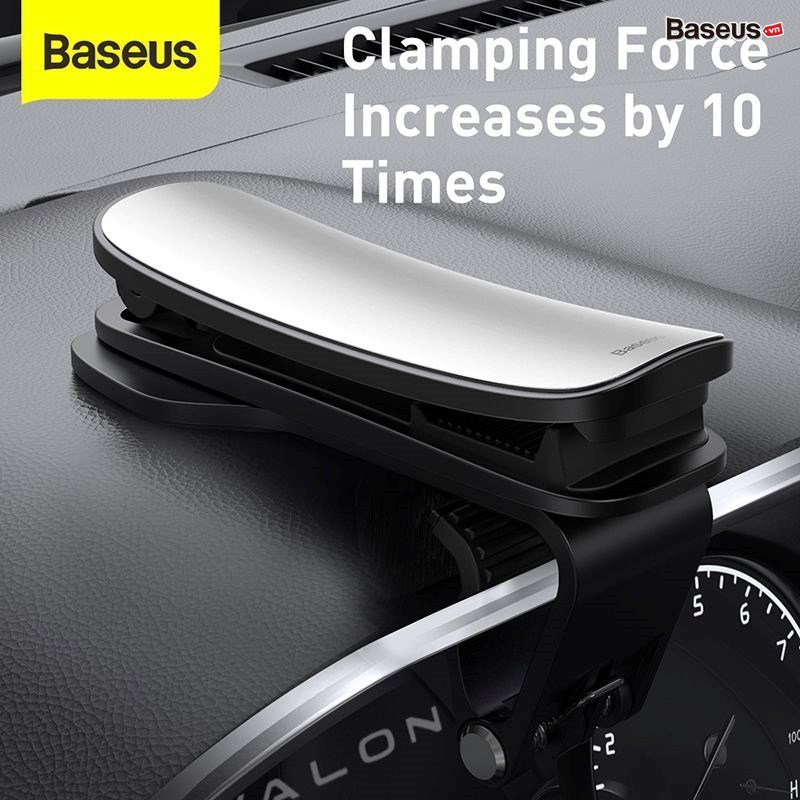 Giá đỡ điện thoại - Kẹp điện thoại dạng ngoàm kẹp ngang trên ôtô xe hơi Baseus Big Mouth Pro Car Mount