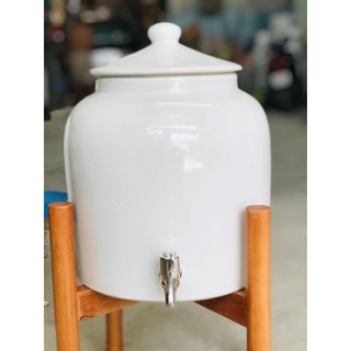 Bình nước sứ Bát Tràng,dung tích 5 lít(HÀNG CHUẨN ĐẸP LOẠI 1CÓ BẢO HÀNH)