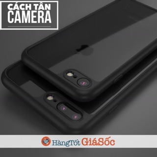 [FREESHIP 99K TOÀN QUỐC] Ốp dẻo lưng trong viền đen cho iPhone (ốp cách tân camera, hangtotgiasoc)