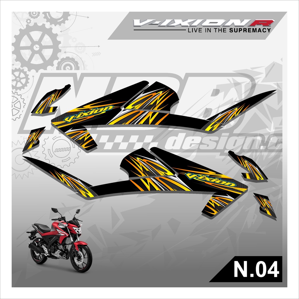 Sticker Dán Trang Trí Xe Mô Tô N.04 2017 2018 2019 Chất Lượng Cao