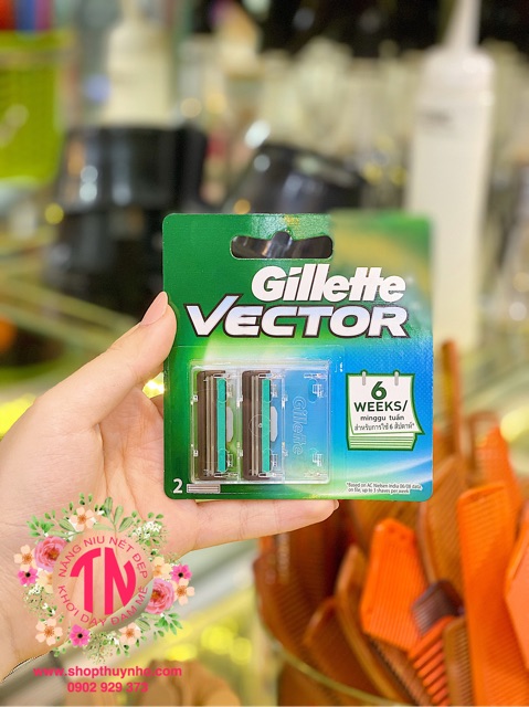 Bộ dao cạo râu Gillette Vector 2 lưỡi kép