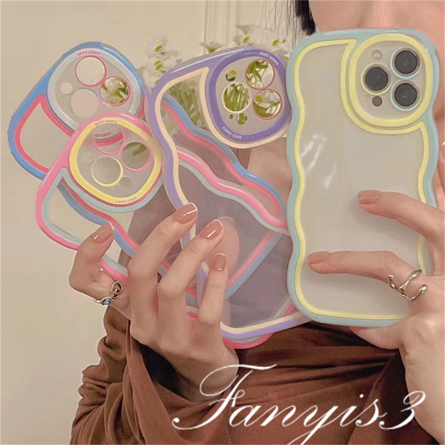 Ốp Điện Thoại TPU Mềm Họa Tiết Cầu Vồng Cho iPhone 8 7 6 6s Plus