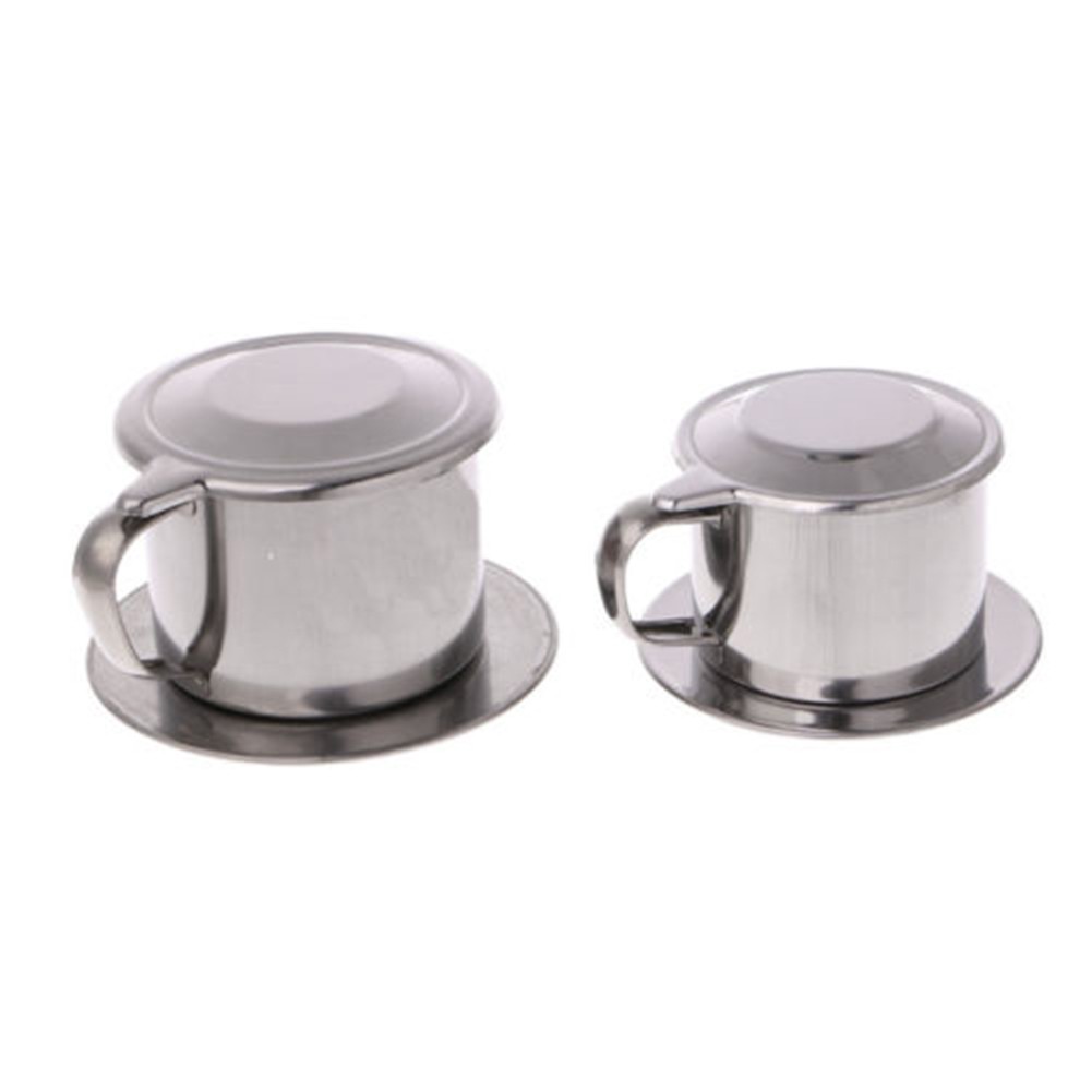 Cốc Lọc Cà Phê Nhỏ Giọt Bằng Thép Không Gỉ Có Tay Cầm