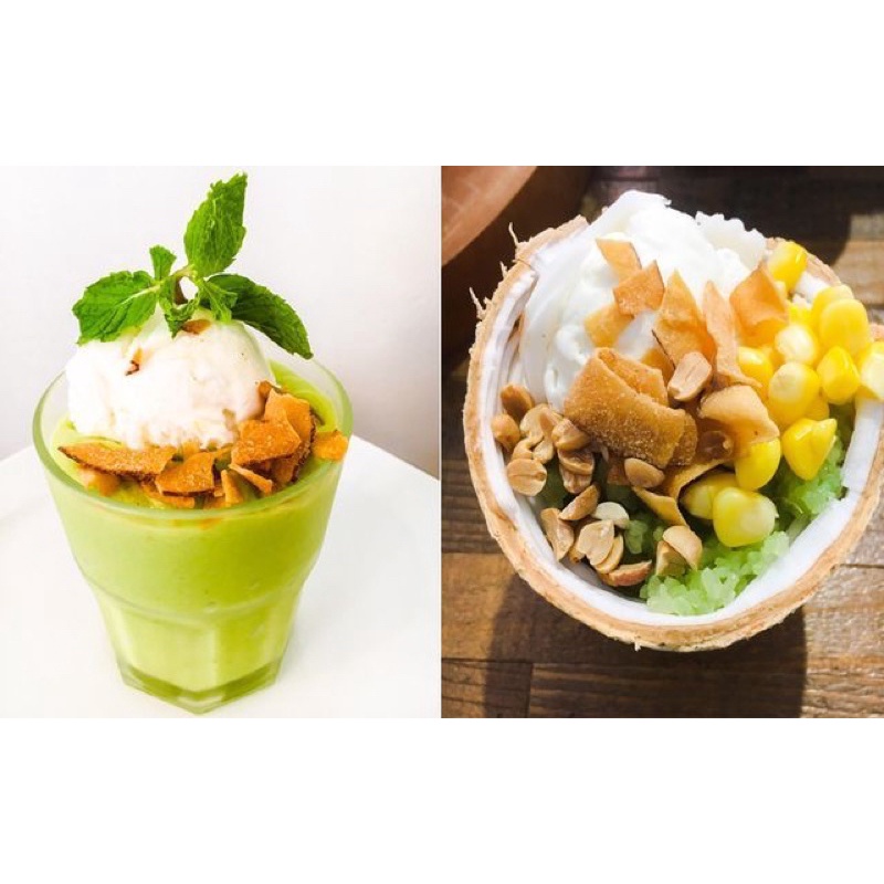 Dừa khô 50g,Nguyên liệu topping các món kem , chè,sữa chua chân trâu, thạch...