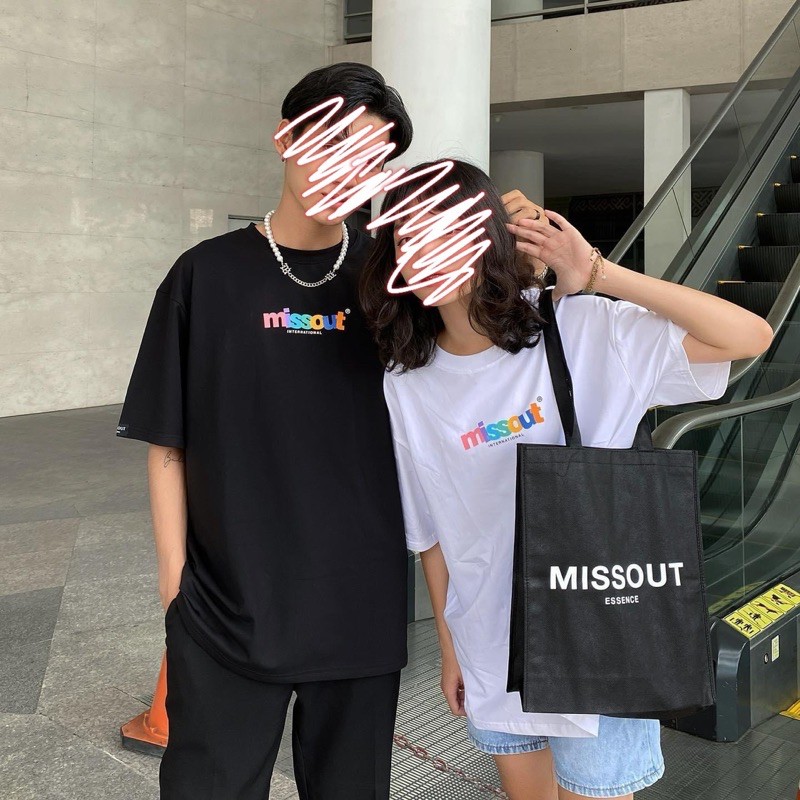 Áo thun phông tay lỡ form rộng MISSOUT SẮC MÀU Unisex