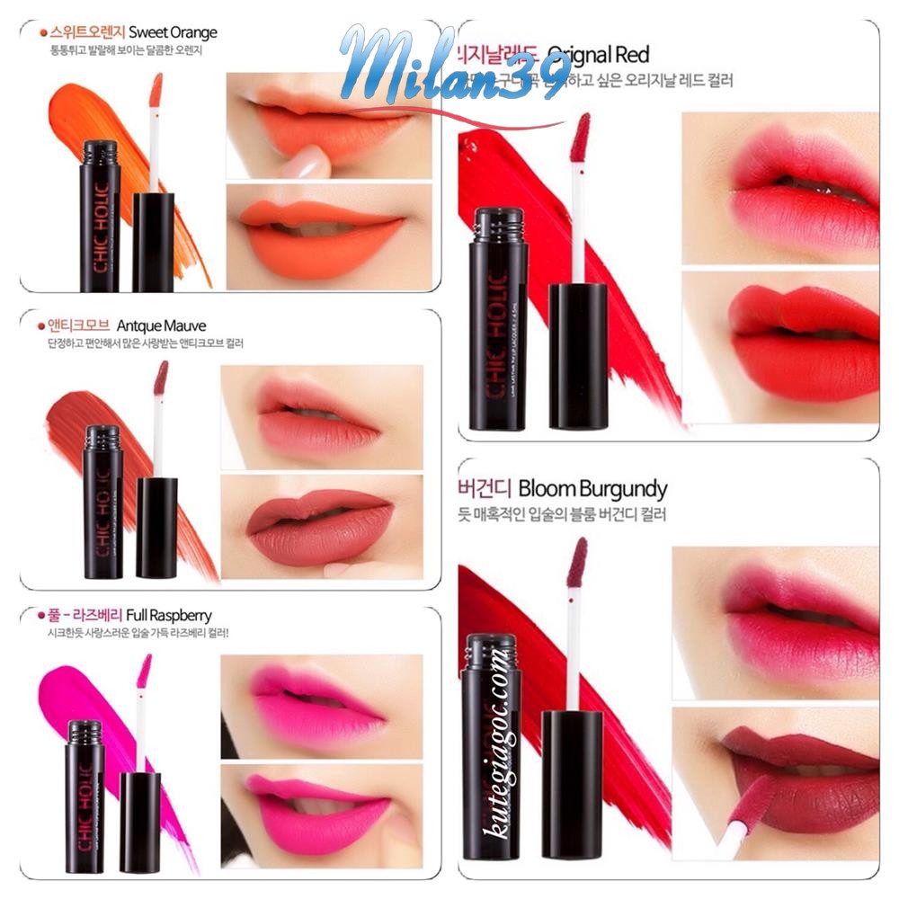 Son kem Chic Holic Long Lasting Fix Lip Lacquer