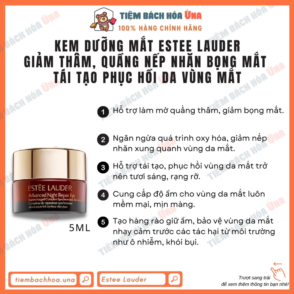 Set dưỡng da Estee Lauder Repair + Renew 3 món: nước thần, serum ARN, kem mắt