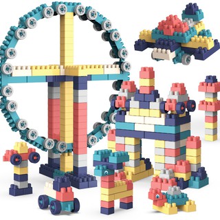 Bộ Lego 128 - 256 - 512 chi tiết kèm sticker dán