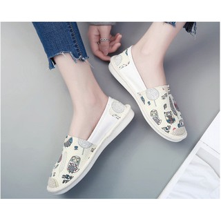 Giày slip-on nữ cú mèo
