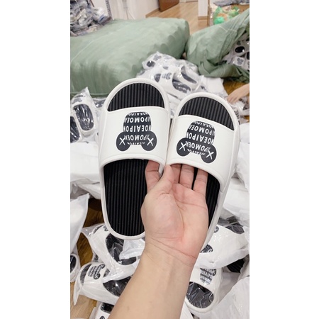 Dép đúc quai ngang 🔥 SIÊU HOT 🔥 dép nữ thời trang đế bằng cao 5cm họa tiết 3d trend 2022