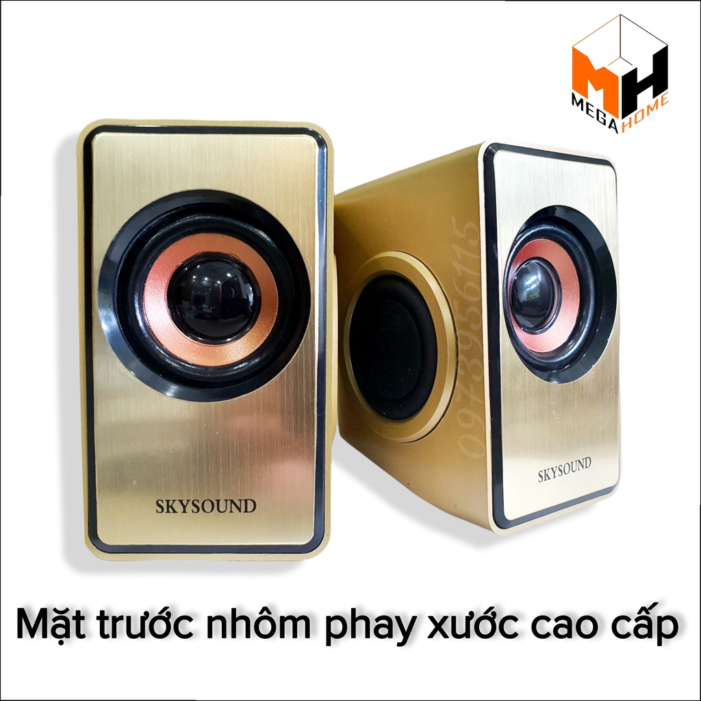 Loa vi tính mini, loa vi tính để bàn mini SKY SOUND PD-01 chất âm cực hay