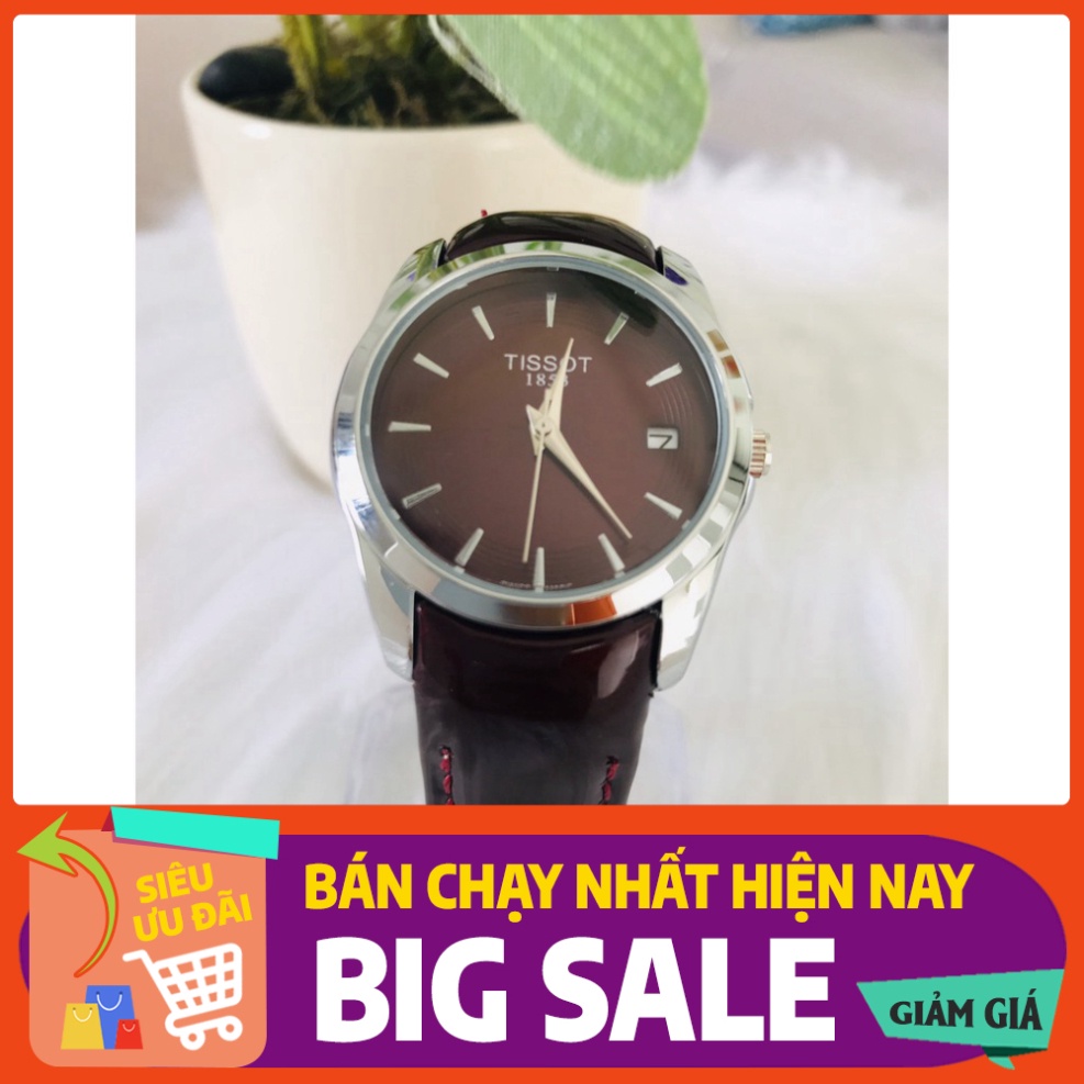 ĐHGR Đồng hồ nữ - Đồng hồ TS tissot dây da đường kính 32mm chất lượng thời trang uy tín