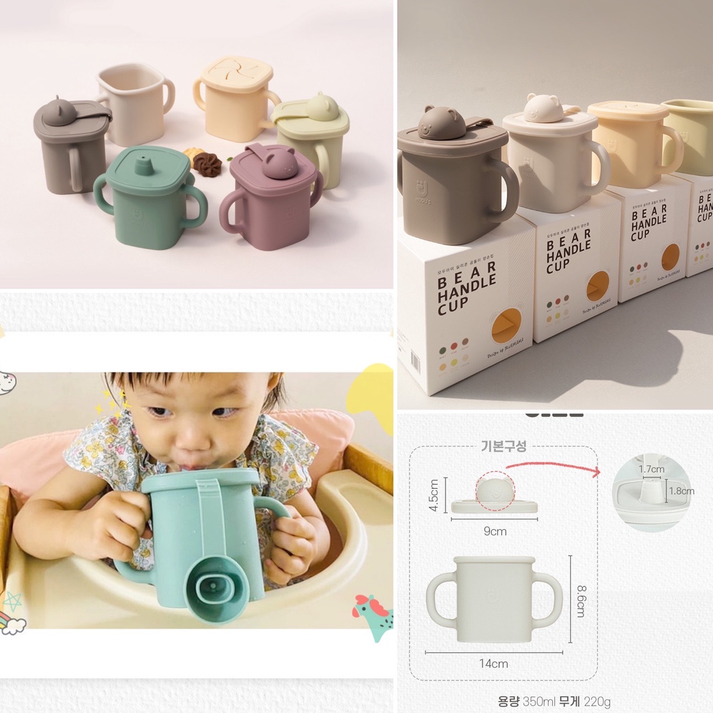 KHAY Bluemama OVAL/ KHAY KHỦNG LONG /BÁT ĐẾ HÍT/ BÁT GẤU/ CỐC HÚT NẮP GẤU/ THÌA ĂN DẶM SILICONE BLUEMAMA MADE IN KOREA
