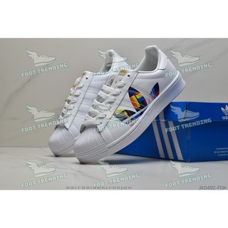 Chính hãng Adidas SuperStar FU9520 Đàn ông Đàn bà Unisex Giày thể thao Giày dép Ngọn thấp JKD492-FDK 0504