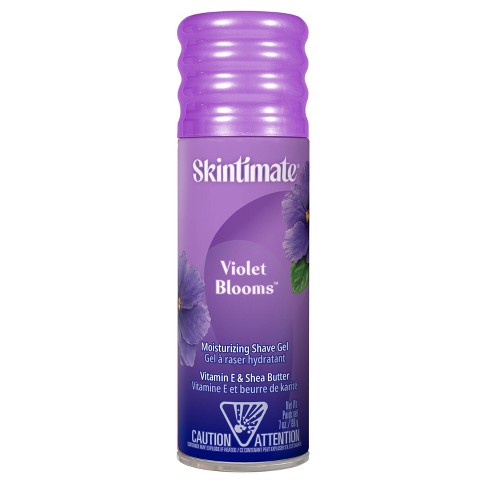 ￼Gel Cạo Lông Skintimate Moisturizing Shave Gel Violet Blooms 198g Của Mỹ - Hương Hoa Violet