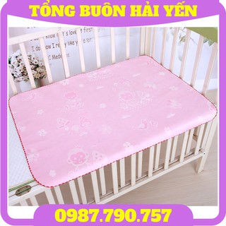 [Tổng Buôn] Chiếu lụa điều hòa 2 mặt chống thấm làm từ chất liệu sợi lụa cao cấp an toàn cho làn da bé