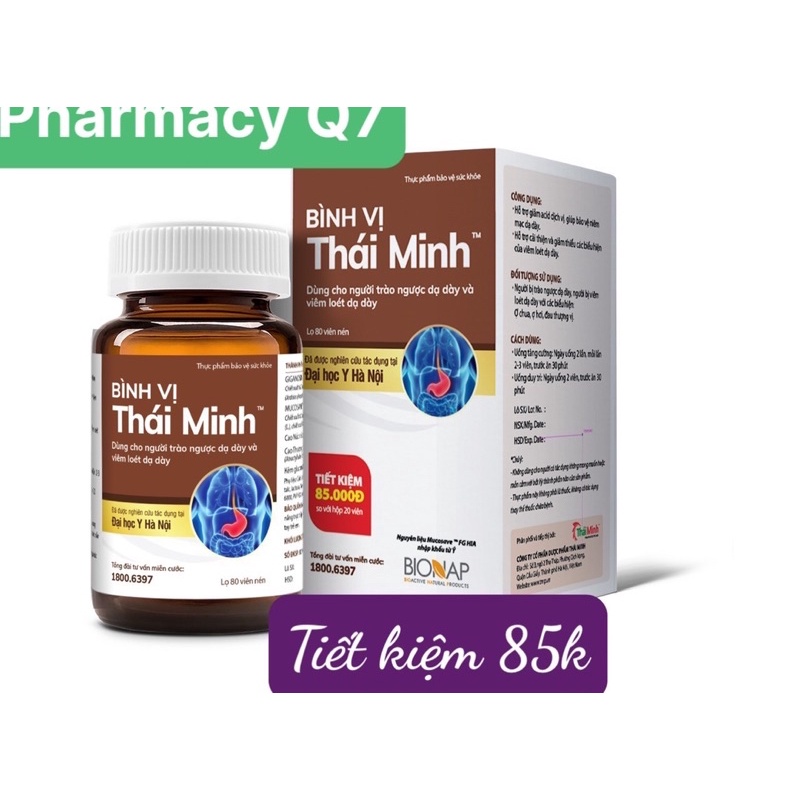 Hộp lớn tiết kiệm 80 viên Bình Vị Thái Minh