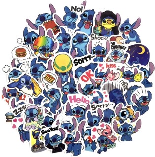 Sticker stitch set 30-60 cái ép lụa / hình dán stitch dễ thương