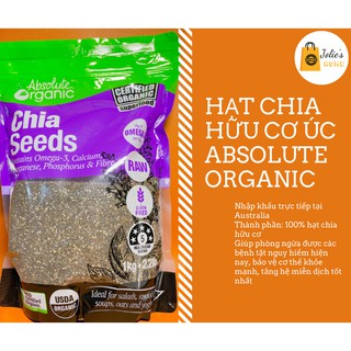 hạt chia hữu cơ Úc Absolute Organic