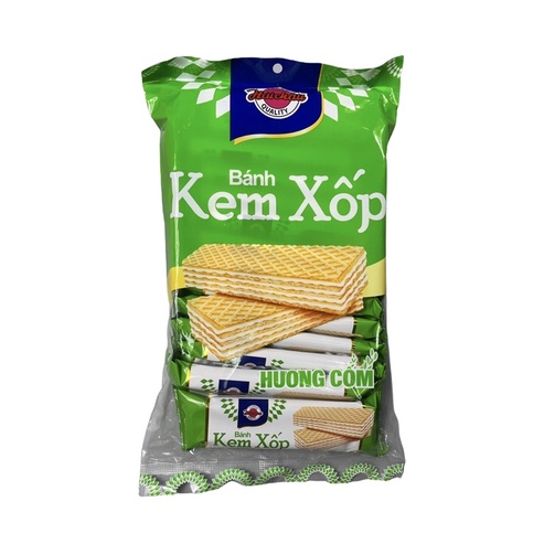 Bánh kem xốp vị sữa, cốm và khoai môn Hải Châu