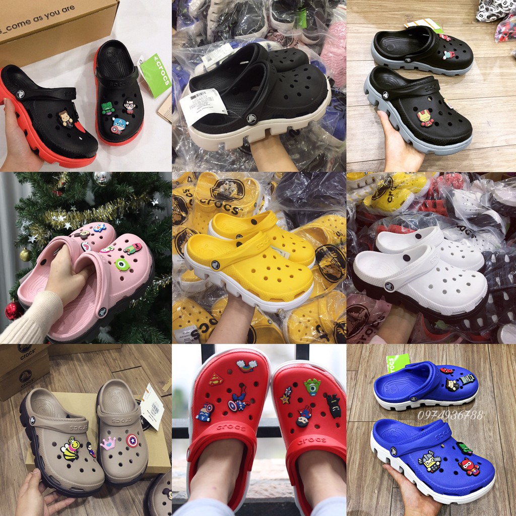 Dép sục cross thời trang nam nữ + Tặng kèm 10 jib