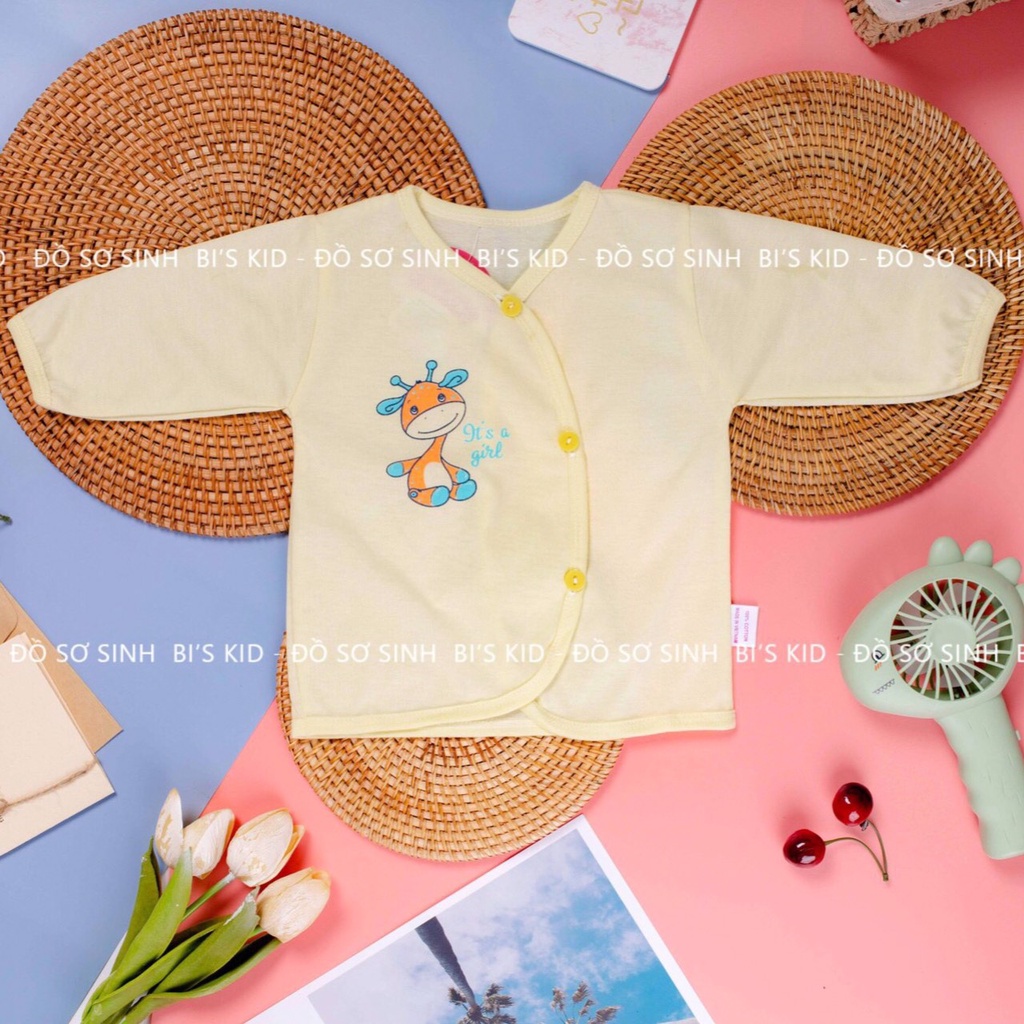 Áo chục béFREESHIPÁo chục dài tay cotton cho bé 3-8kg